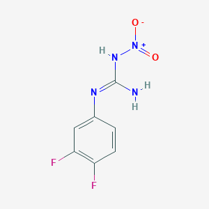 molecular formula C7H6F2N4O2 B7788702 3-(3,4-Difluorophenyl)-1,1-dioxoguanidine 