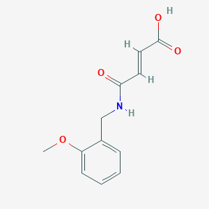molecular formula C12H13NO4 B7788726 4-[(2-Methoxybenzyl)amino]-4-oxobut-2-enoic acid 