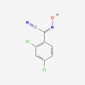 molecular formula C8H4Cl2N2O B7788762 (2Z)-2-(2,4-dichlorophenyl)-2-hydroxyiminoacetonitrile 
