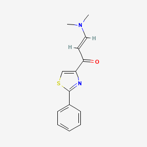 molecular formula C14H14N2OS B7788807 (E)-3-(dimethylamino)-1-(2-phenyl-1,3-thiazol-4-yl)prop-2-en-1-one 