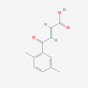 molecular formula C12H12O3 B7788855 trans-3-(2,5-Dimethylbenzoyl)acrylic acid 