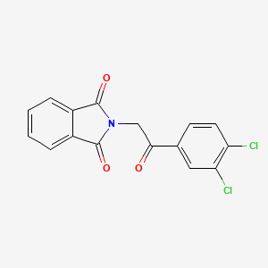 molecular formula C16H9Cl2NO3 B7788871 2-[2-(3,4-Dichlorophenyl)-2-oxoethyl]isoindole-1,3-dione 