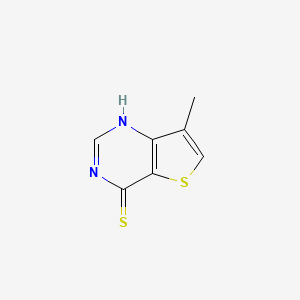molecular formula C7H6N2S2 B7788928 7-methyl-1H-thieno[3,2-d]pyrimidine-4-thione 