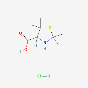 molecular formula C8H16ClNO2S B7788965 2,2,5,5-Tetramethylthiazolidine-4-carboxylic acid hydrochloride CAS No. 55234-20-3