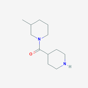 molecular formula C12H22N2O B7788989 3-Methyl-1-(piperidine-4-carbonyl)piperidine 