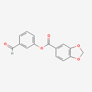 3-Formylphenyl 1,3-benzodioxole-5-carboxylate