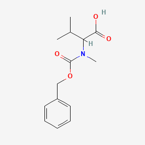 molecular formula C14H19NO4 B7789038 3-Methyl-2-[methyl(phenylmethoxycarbonyl)amino]butanoic acid 
