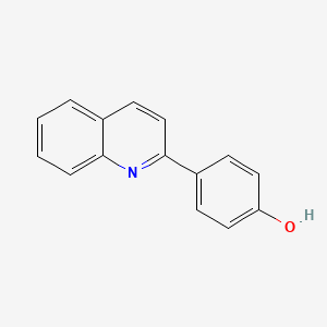 molecular formula C15H11NO B7789039 4-(Quinolin-2-yl)phenol 