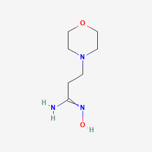 molecular formula C7H15N3O2 B7789044 N'-hydroxy-3-(morpholin-4-yl)propanimidamide 