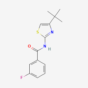 molecular formula C14H15FN2OS B7789057 N-(4-tert-butyl-1,3-thiazol-2-yl)-3-fluorobenzamide 