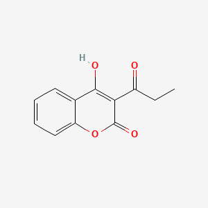 molecular formula C12H10O4 B7789085 4-Hydroxy-3-propionyl-2H-chromen-2-one CAS No. 82843-16-1