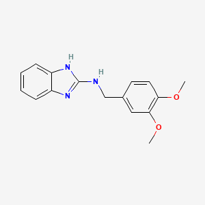 molecular formula C16H17N3O2 B7789131 N-(3,4-dimethoxybenzyl)-1H-benzo[d]imidazol-2-amine 