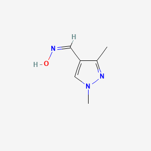 molecular formula C6H9N3O B7789172 (Z)-1-(1,3-dimethyl-1H-pyrazol-4-yl)-N-hydroxymethanimine 