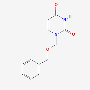 molecular formula C12H12N2O3 B7789207 1-((benzyloxy)methyl)pyrimidine-2,4(1H,3H)-dione 