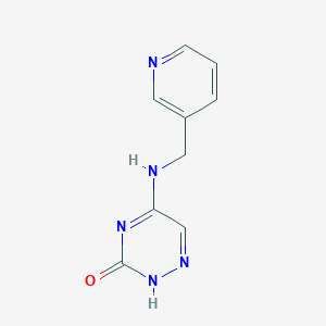 molecular formula C9H9N5O B7789353 5-(pyridin-3-ylmethylamino)-2H-1,2,4-triazin-3-one 