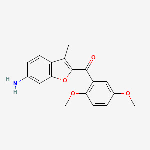 (6-Amino-3-methyl-1-benzofuran-2-yl)(2,5-dimethoxyphenyl)methanone