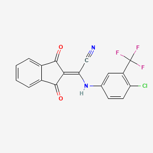 molecular formula C18H8ClF3N2O2 B7789457 CID 1190998 