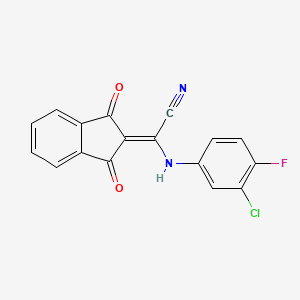 molecular formula C17H8ClFN2O2 B7789468 CID 734641 