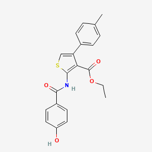 Ethyl 2-(4-hydroxybenzamido)-4-(4-methylphenyl)thiophene-3-carboxylate