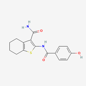2-(4-Hydroxybenzamido)-4,5,6,7-tetrahydro-1-benzothiophene-3-carboxamide