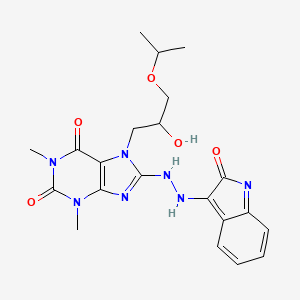 molecular formula C21H25N7O5 B7789646 CID 18590349 