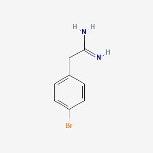 molecular formula C8H9BrN2 B7789766 2(4-Bromo-phenyl)-acetamidine 