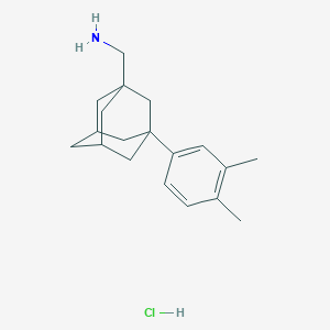 molecular formula C19H28ClN B7789772 (3-(3,4-Dimethylphenyl)adamantan-1-yl)methanamine hydrochloride 