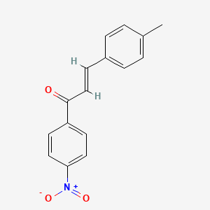molecular formula C16H13NO3 B7789831 (2E)-3-(4-methylphenyl)-1-(4-nitrophenyl)prop-2-en-1-one 