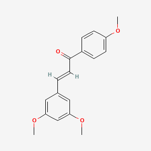 molecular formula C18H18O4 B7789837 (E)-3-(3,5-dimethoxyphenyl)-1-(4-methoxyphenyl)prop-2-en-1-one 
