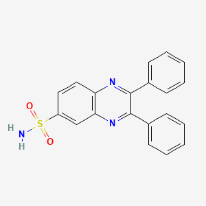 molecular formula C20H15N3O2S B7789859 2,3-二苯基喹喔啉-6-磺酰胺 