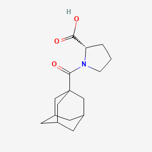 molecular formula C16H23NO3 B7789907 (2S)-1-(adamantane-1-carbonyl)pyrrolidine-2-carboxylic acid 