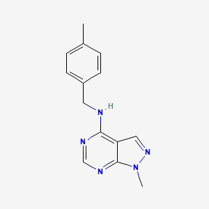 1-methyl-N-(4-methylbenzyl)-1H-pyrazolo[3,4-d]pyrimidin-4-amine