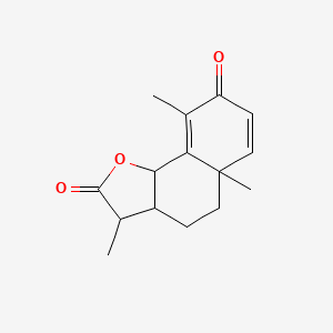 molecular formula C15H18O3 B7789942 3,5a,9-三甲基-3a,5,5a,9b-四氢萘并[1,2-b]呋喃-2,8(3H,4H)-二酮 