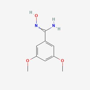 molecular formula C9H12N2O3 B7789974 Benzenecarboximidamide, N-hydroxy-3,5-dimethoxy- 