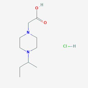 molecular formula C10H21ClN2O2 B7790026 2-(4-Butan-2-ylpiperazin-1-yl)acetic acid;hydrochloride 