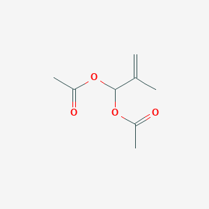 molecular formula C8H12O4 B077901 二醋酸甲基丙烯醛 CAS No. 10476-95-6