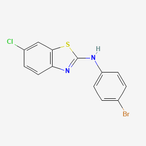 molecular formula C13H8BrClN2S B7790131 N-(4-bromophenyl)-6-chloro-1,3-benzothiazol-2-amine 