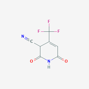 molecular formula C7H3F3N2O2 B7790161 2,6-dioxo-4-(trifluoromethyl)-3H-pyridine-3-carbonitrile 