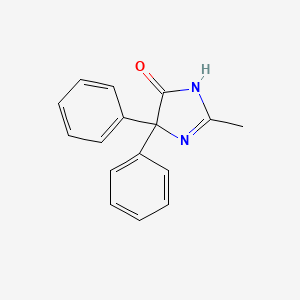 molecular formula C16H14N2O B7790168 2-methyl-4,4-diphenyl-1H-imidazol-5-one CAS No. 24133-90-2