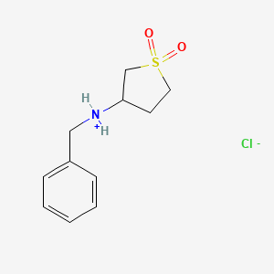 molecular formula C11H16ClNO2S B7790186 Benzyl-(1,1-dioxothiolan-3-yl)azanium;chloride 
