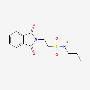 molecular formula C13H16N2O4S B7790240 2-(1,3-dioxoisoindol-2-yl)-N-propylethanesulfonamide 