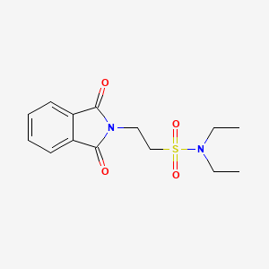 molecular formula C14H18N2O4S B7790248 2-(1,3-dioxoisoindol-2-yl)-N,N-diethylethanesulfonamide 