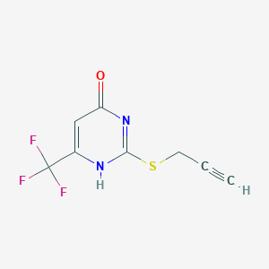 molecular formula C8H5F3N2OS B7790267 CID 7527969 