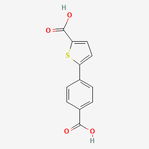 molecular formula C12H8O4S B7790300 5-(4-carboxyphenyl)thiophene-2-carboxylic Acid 