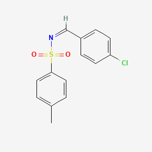 molecular formula C14H12ClNO2S B7790316 (NZ)-N-[(4-chlorophenyl)methylidene]-4-methylbenzenesulfonamide 