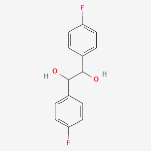 molecular formula C14H12F2O2 B7790330 1,2-乙二醇，1,2-双(4-氟苯基)- CAS No. 24133-58-2