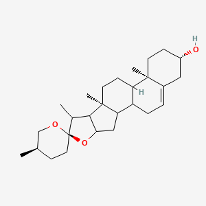 (5'R,6R,7S,9S,13R,16S)-5',7,9,13-tetramethylspiro[5-oxapentacyclo[10.8.0.02,9.04,8.013,18]icos-18-ene-6,2'-oxane]-16-ol