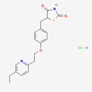 molecular formula C19H21ClN2O3S B7790599 盐酸吡格列酮 CAS No. 127676-30-6