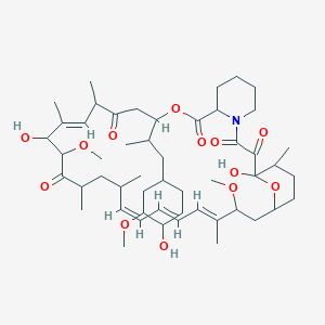 (16E,24E,26E,28E)-1,18-dihydroxy-12-[1-(4-hydroxy-3-methoxycyclohexyl)propan-2-yl]-19,30-dimethoxy-15,17,21,23,29,35-hexamethyl-11,36-dioxa-4-azatricyclo[30.3.1.04,9]hexatriaconta-16,24,26,28-tetraene-2,3,10,14,20-pentone