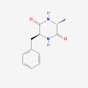 B077907 (3S,6R)-3-Benzyl-6-methyl-2,5-piperazinedione CAS No. 15136-19-3
